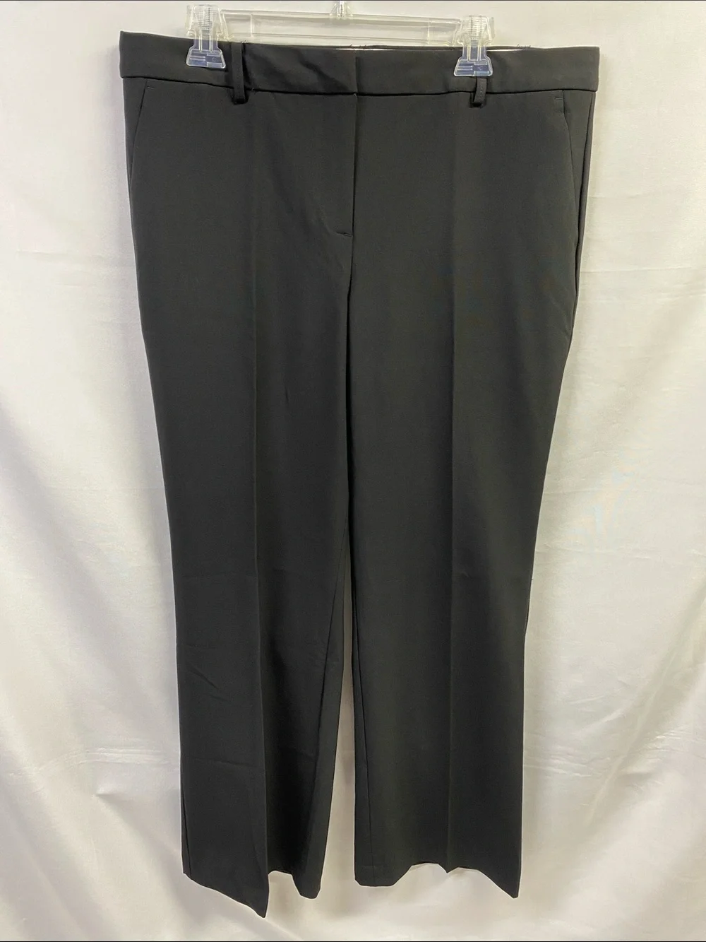Talbots Windsor Black Women's Straight-Leg Dress Trousers Size 14 NWT